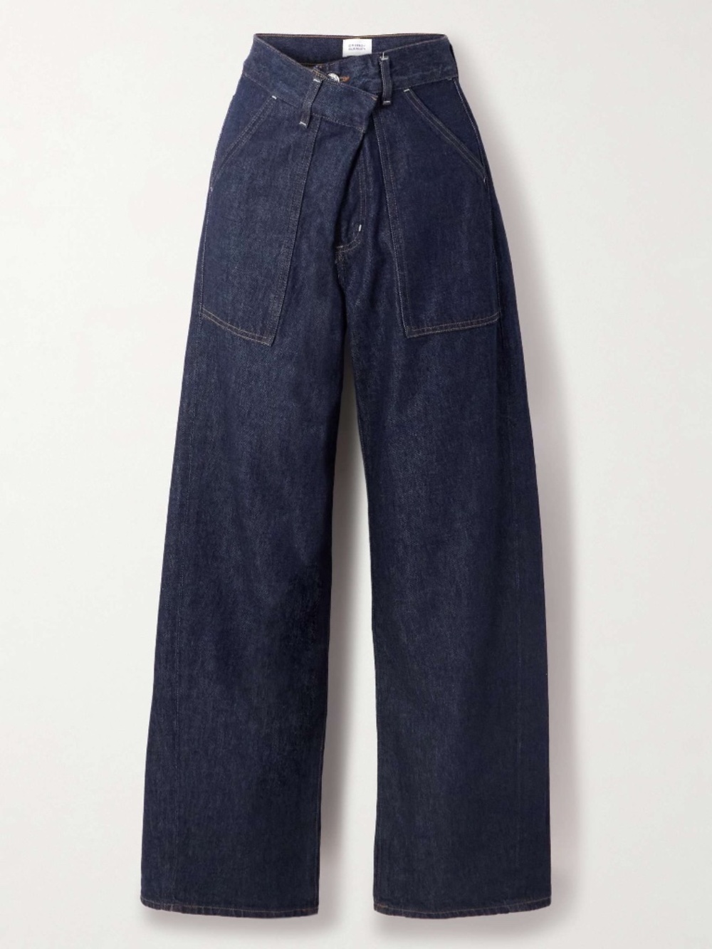 NWT Citizens of Humanity Ines Utility Trouser Jeans in Rinse, Dark Wash, Sz 28